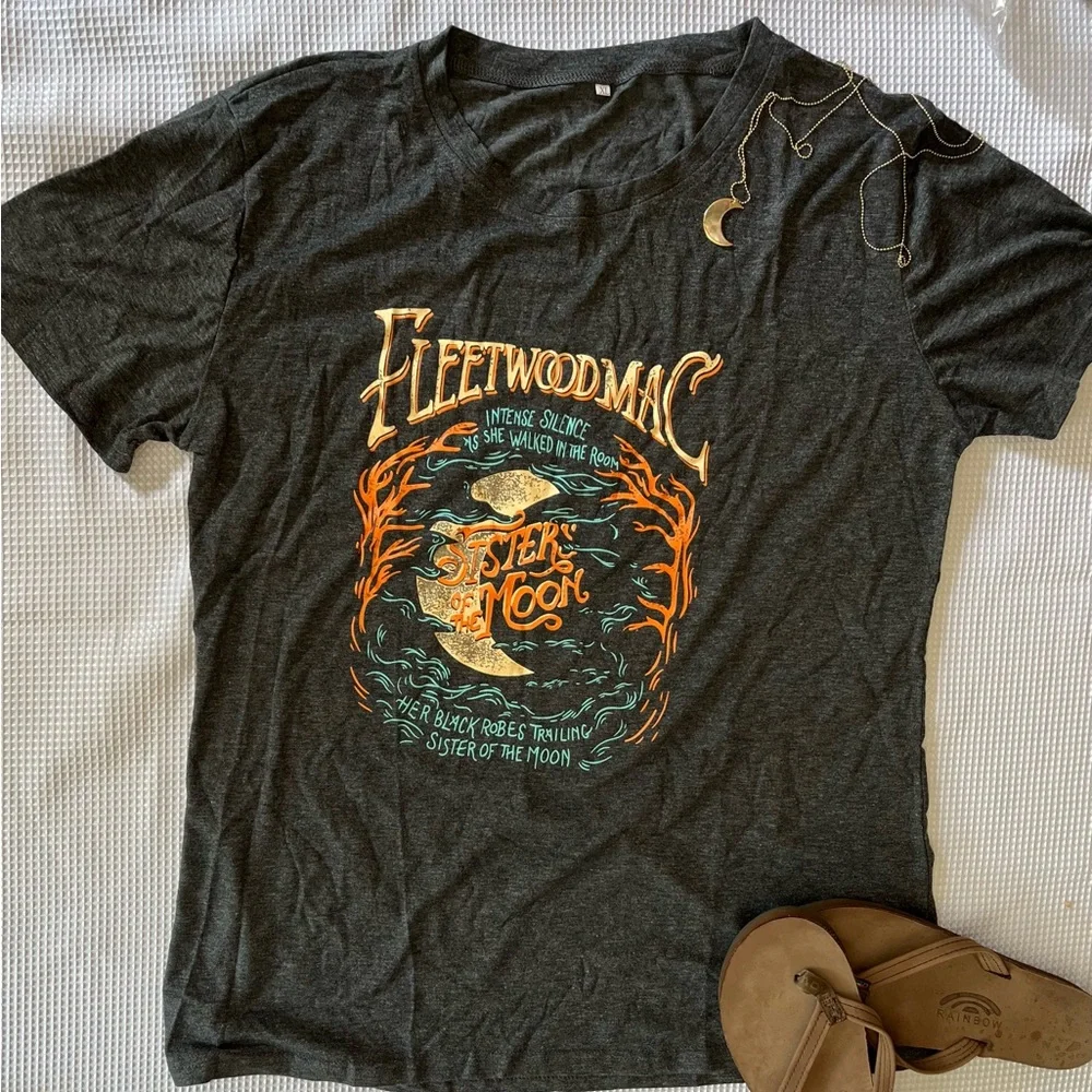 Fleetwood Mac Sisters of the Moon T-shirt, Dark Gray, Various Sizes - Picture 2 of 4